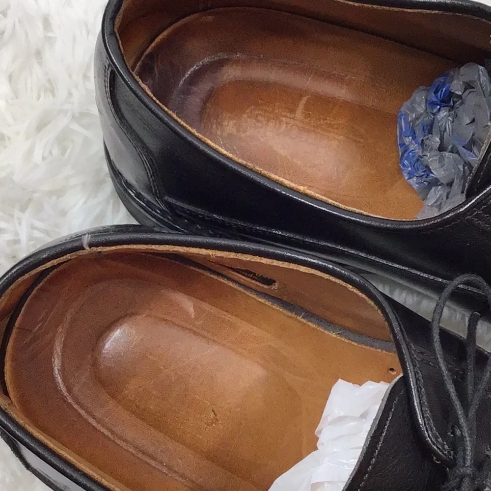 Allen Edmonds black leather lace up dress shoes 10.5E